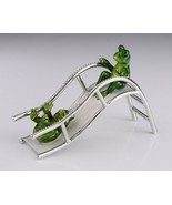 Frog slid  LIMITED EDITION trinket box  by Keren Kopal &amp; Austrian crystals  - £134.16 GBP