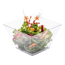 Restaurantware 16 Ounce Large Kova Bowls 25 Disposable Salad Bowls - Lid... - $42.99