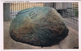 Postcard Plymouth Rock Plymouth Massachusetts 1620 - £2.30 GBP