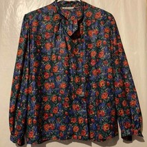 Vintage Floral Shirt size 14 - £15.25 GBP