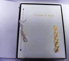 LEAVES OF GOLD Prayer Book Christian Phrases © 1948 VTG - £35.97 GBP