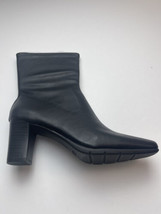 Aerosoles Women&#39;s  Black Boots Booties Faux Leather Block Heel Shoes 11 - £19.44 GBP