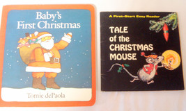 2 Children&#39;s Christmas Books Tale of a Christmas Mouse &amp; Baby&#39;s First Christmas - $9.99