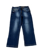 Justice Girls Premium Jeans With Embellished Pockets &amp; Light Wash Denim 10 - $218.05 MXN