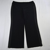 Coldwater Creek 1X 16W 18W Pull On Black Knit Womens Casual Pants - $14.99