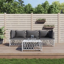  Garden Lounge Set White, Dark Grey - $13,087.59 MXN