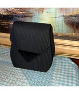 Black Satin 8 1/2” Evening Purse Clutch with Patent Snap - $17.64