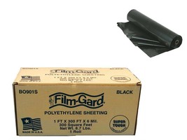 Berry Plastics 626002 Black Flash Polyethylene Construction Sheeting #BO... - $484.94 MXN