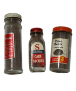 Vtg 60s Lot Cake Decor Sprinkles Schilling Royal Crown Colony Bottle Ful... - $1,444.52 MXN
