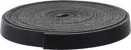 Cleverdelights Black 3/8&quot; Leather Strap - 7 Feet - 9.5Mm Genuine Leather Strip - £15.63 GBP