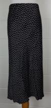 Abercrombie &amp; Fitch Black White Polka Dot High Low Slip Skirt M - £34.46 GBP