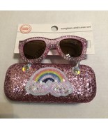 Wonder Nation Kids  Sunglasses And Case Set - Pink Rainbow - NWT - $146.87 MXN