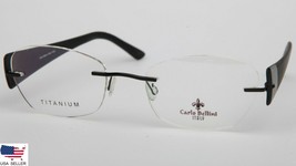 New Carlo Bellini Cb 7316 C32 Charcoal Black Eyeglasses Titanium 52-19-140 Italy - £58.36 GBP