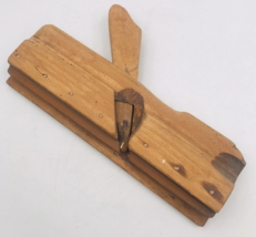 Vintage Antique Wood Rabbet Molding Plane w/o Blade 10.25&quot;x3.5&quot;x1.5&quot; Unb... - $13.99