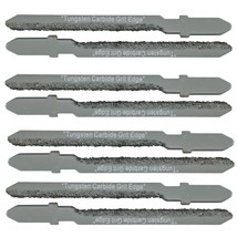 8 T Shank Scroll Carbide Jigsaw Blades Wall Tile Marble Slate Drywall Fi... - £15.48 GBP