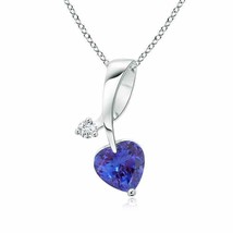 Authenticity Guarantee

ANGARA Natural Tanzanite &amp; Diamond Pendant in 14K Whi... - £528.91 GBP