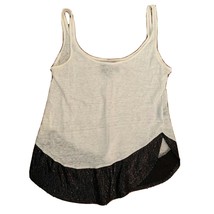 Patterson J Kincaid PJK Womens Tank Top Cami Black Cream XS Linen Camisole - $18.00