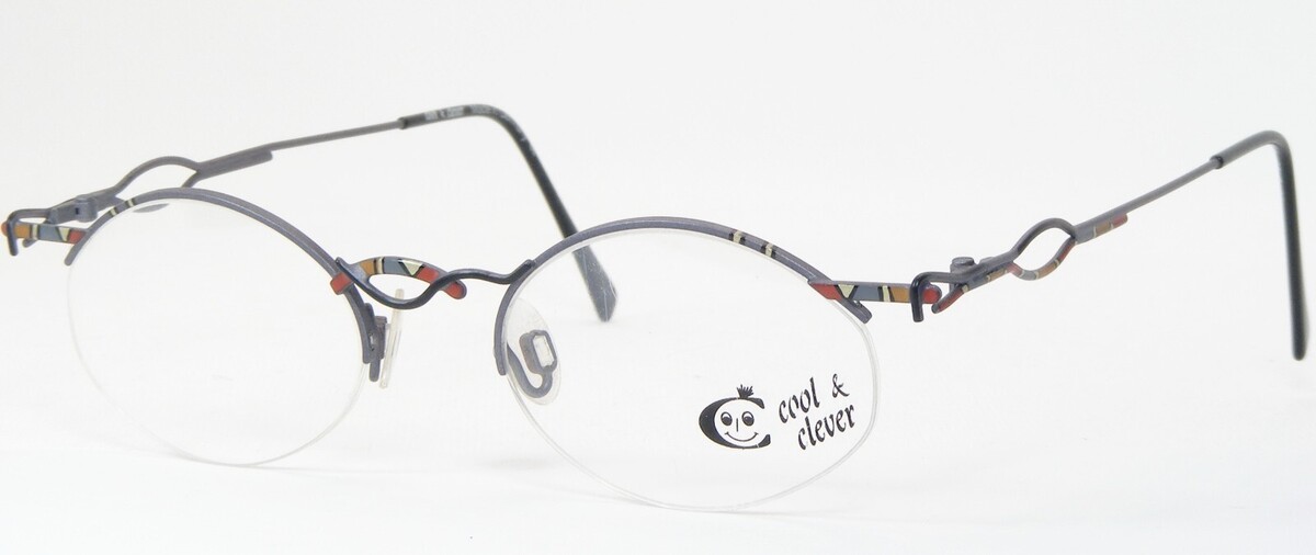 Vintage COOL & CLEVER 3010 128 Multicolore Unique Rare Lunettes 45-18-135mm - $95.87 Vintage COOL & CLEVER 3010 128 Multicolore Unique Rare Lunettes 45-18-135mm - $95.87