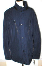 New NWT L Mens Coat Michael Kors Jacket Midnight Dark Blue Rain Wind Res... - $583.11