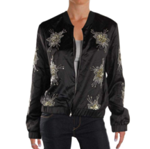 Endless Rose Womens Fall Embellished Bomber Jacket, Size Small - £39.91 GBP