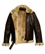 Men’s RAF Aviator Bomber B3 Real Leather Jacket Coat Winter Flying Pilot... - $2,156.19 MXN
