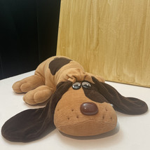 Tonka Pound Puppy 18&quot; Plush Dog Tan Brown Spots Stuffed Animal 1980s Vintage Toy - £37.05 GBP