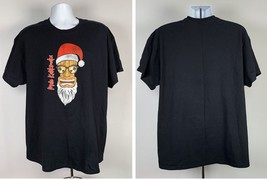 Mele Kalikimaka Hawaiian Merry Christmas Santa Hat T Shirt XL Palm Trees - £16.98 GBP