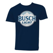 Busch Light Logo Men&#39;s Navy Blue T-Shirt Blue - £16.77 GBP