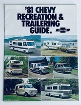 1981 Chevrolet Trailering Dealer Showroom Sales Brochure Guide Catalog - $9.45