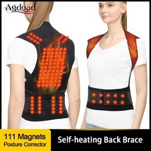 111pcs Magnets Heated Vest Posture Corrector Waist Brace Self Heating Lu... - £17.57 GBP