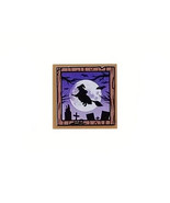 Minifigure Witch On Broomstick Painting Picture Halloween 2X2 Printed Bu... - $7.28 CAD