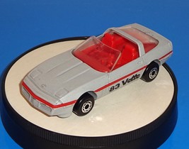 Matchbox 1 Loose Car 1983 Corvette Mtflk Gray w/ Red Interior - $6.00
