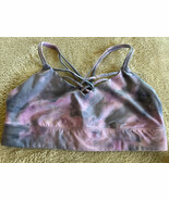 Joy Lab Womens Pink Purple Tie Dye Sports Bra Extra Large XL - $16.78 CAD