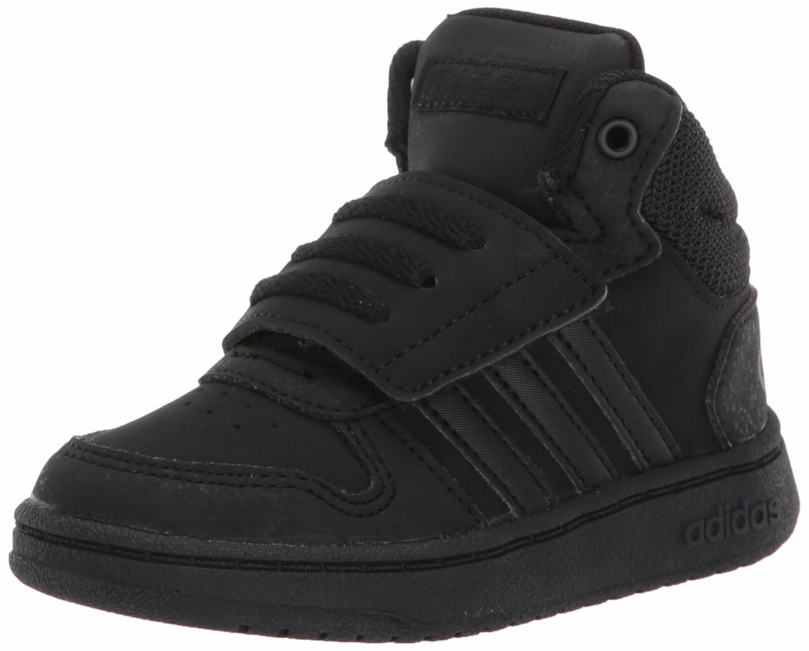 adidas Toddlers&#39; Hoops 2.0 Mid Basketball Shoes Size 3K FW7605 Black - $35.48