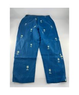 Talbots Pants Womens Size 12 Blue Palm Trees Irish Linen Casual Summer New - €20,83 EUR