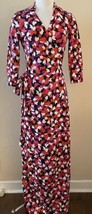 Diane Von Furstenberg DVF Abigail Reina Leaf Silk Blend Wrap Maxi Dress ... - £167.67 GBP