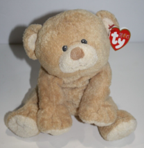 Ty Pluffies Woods Beige Baby Teddy Bear 9&quot; Stuffed Lovey Plush Sewn Eye ... - £61.76 GBP