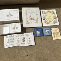 Lot Of 12 Pc Peter Rabbit Beatrix Potter Baby First Year Book, 1st Memories Box - £62.12 GBP