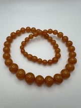 Vintage Honey Butterscotch Amber Graduated Bead Necklace 24.75” X 10mm-17mm 66g - $252.45