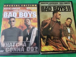 Lot of 2 DVDs Bad Boys &amp; Bad Boys 2 Will Smith /Martin Lawrence/Michael Bay bb1 - £6.25 GBP