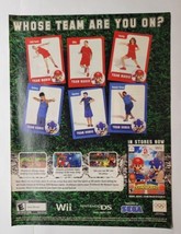 Mario Sonic Olympic Games Wii Sega Nintendo DS Beijing 2007 Video Game Print Ad - £11.86 GBP