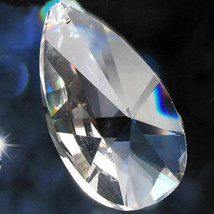 10PCS Clear 38mm K9 Crystals Drops Pendants Lamp Prisms Parts Hanging Ch... - £10.71 GBP