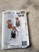 Kwik Sew 2249, Size 4-14, Boy &amp; Girl Vest, UNCUT - £10.87 GBP
