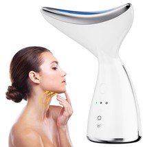 Okahila Face &amp; Neck Massager | White LED Red-Light-Therapy-for-Face and Neck, Re - $37.61