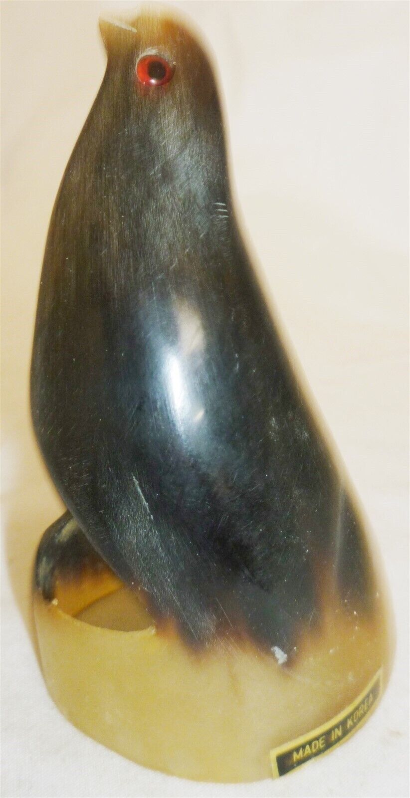 BEAUTIFUL HORN CARVING FIGURINE BIRD 81 - $4.00