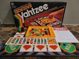 Showdown Yahtzee Game 1991 Milton Bradley Used missing cup - £16.16 GBP