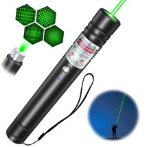 Green Laser Pointer High Power - Rechargeable Lazer Pointer With Star Ca... - £19.73 GBP