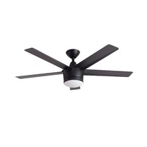 Home Decorators Collection Merwry 48 in. LED Indoor Matte Black Ceiling Fan - £77.79 GBP