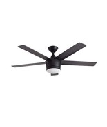 Home Decorators Collection Merwry 48 in. LED Indoor Matte Black Ceiling Fan - £76.82 GBP