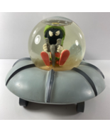 Warner Bros Marvin the Martian Looney Toons Spaceship Snow Water Globe - $79.19